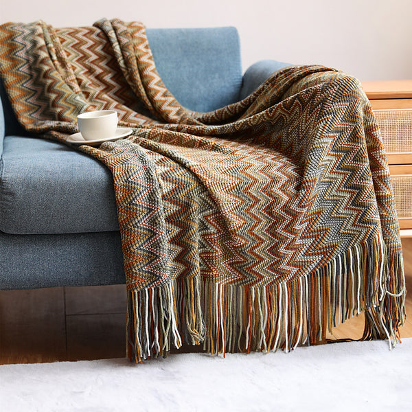 Bohemia Sofa Blanket Summer Knitted Blanket