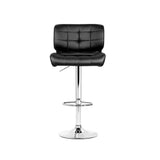 Artiss 4x Bar Stools Gas Lift Leather Padded Black