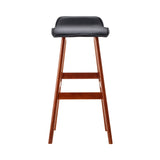 Artiss 2x Bar Stools Wooden Stool Black