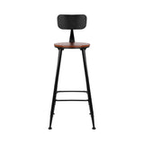 Artiss 2x Bar Stools Vintage Metal Chairs