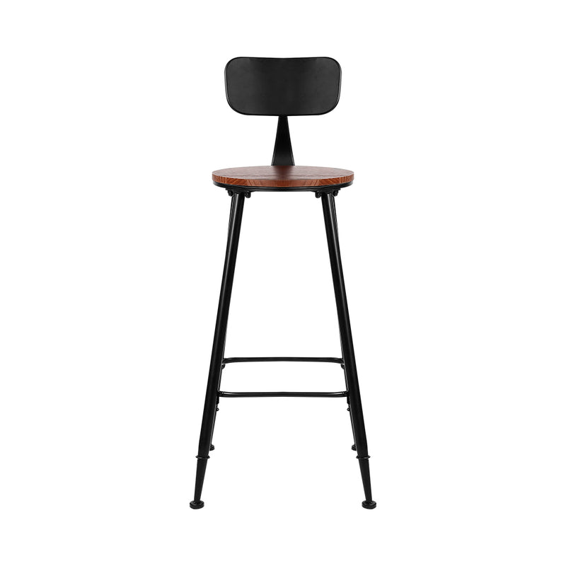 Artiss 2x Bar Stools Vintage Metal Chairs