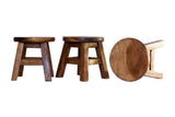 Children's Chair Stool Wooden Frog Face Theme